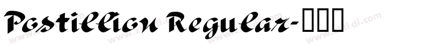 Postillion Regular字体转换